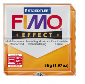 Пластика "Fimo effect", брус 56гр.Полупрозр. Оранжевый Пластика "Fimo effect", брус 56гр.Полупрозр. Оранжевый