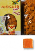 Набор стеклянной мозаики Оранжевый 1х1см. 300шт. Folia