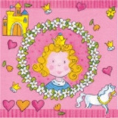 Салфетка трехслойная 33*33 "Принцесса" (1шт.) (Уп. 20шт) Салфетка трехслойная 33*33 "Принцесса" (1шт.) (Уп. 20шт)