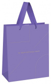 Пакет подарочный 33*42*12см MESHU "Monocolor. Lavender", отд. фольгой, матовая ламинация