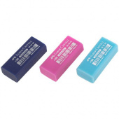 Ластик Faber-Castell "Dust Free", прямоугольный, в пленке, 11*18*41мм, бирюзовый / розовый / синий