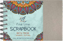 Блокнот для зарисовок SCRAPBOOK А4 горизонтальный, 10л., на гребне, флаер Блокнот для зарисовок SCRAPBOOK А4 горизонтальный, 10л., на гребне, флаер