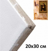 Холст на подрамнике крупнозернистый 20х30см, грунт эмульсионный, лен 100% "Art Реалистик"