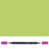 Аквамаркер "Сонет", двусторонний (кисточка и тонкий стержень), Желто-зеленый Аквамаркер "Сонет", двусторонний (кисточка и тонкий стержень), Желто-зеленый