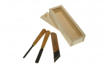 Набор "Татьянка" №1 из 3 стамесок по мягкому дереву (сталь Н 12с) "Татьянка" Набор "Татьянка" №1 из 3 стамесок по мягкому дереву (сталь Н 12с) "Татьянка"