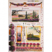 Бумага рисовая для декупажа Renkalik 25 г/м2 35х50см. 5л/уп Прованс