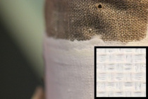 Холст грунтованный, масляным грунтом, в рулоне Лён 2 х 3м "Репинский" № 1205 "4 Пальца"