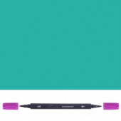 Аквамаркер "Сонет", двусторонний (кисточка и тонкий стержень), Изумрудный зеленый Аквамаркер "Сонет", двусторонний (кисточка и тонкий стержень), Изумрудный зеленый