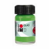Краска для витража "Glas" Marabu 15мл. Зеленый светлый