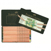 Набор пастельных карандашей Faber-Castell PITT12 цв., металл.кор.