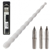 Перья плакатные 3шт.+держатель PenSan