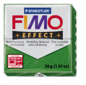 Пластика "Fimo effect", брус 56гр.Глиттер Зеленый Пластика "Fimo effect", брус 56гр.Глиттер Зеленый