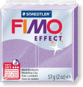 Пластика "Fimo effect", брус 57гр. Перламутр лиловый Пластика "Fimo effect", брус 57гр. Перламутр лиловый