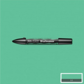 Маркер Brushmarker двухсторонний на спирт.основе цв.G637 Зеленый мятный Winsor&Newton