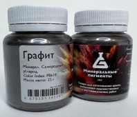 Пигмент "Минеральные пигменты" (банка 25 г) Графит Пигмент "Минеральные пигменты" (банка 25 г) Графит