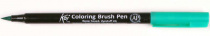 Маркер акварельный KOI кисточка №28 зелено-голубой светлый "SAKURA" JAPAN