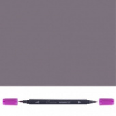 Аквамаркер "Сонет", двусторонний (кисточка и тонкий стержень), Сиренево-серый Аквамаркер "Сонет", двусторонний (кисточка и тонкий стержень), Сиренево-серый