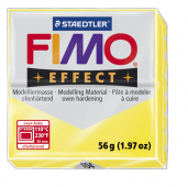 Пластика "Fimo effect", брус 56гр.Полупрозр. Желтый Пластика "Fimo effect", брус 56гр.Полупрозр. Желтый