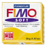 Пластика "Fimo soft", брус 56гр. Желтый Пластика "Fimo soft", брус 56гр. Желтый