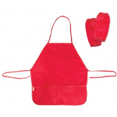 Фартук, ткань - полиэстер, размер 50х45 см, нарукавники 16х23 см Фартук, ткань - полиэстер, размер 50х45 см, нарукавники 16х23 см