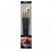 Набор кистей Щетина Pinax "Artists Classic Line" 5 шт овальные (№2, 4, 6, 8 и 10)