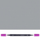 Аквамаркер "Сонет", двусторонний (кисточка и тонкий стержень), Серый Аквамаркер "Сонет", двусторонний (кисточка и тонкий стержень), Серый