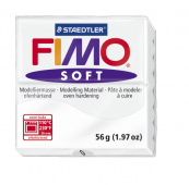 Пластика "Fimo soft", брус 56гр. Белый Пластика "Fimo soft", брус 56гр. Белый