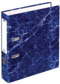 Папка-регистратор А4 СТАММ, 70мм, мрамор, синяя