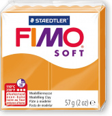 Пластика "Fimo soft", брус 57гр. Апельсин Пластика "Fimo soft", брус 57гр. Апельсин