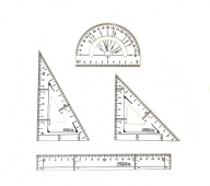 Набор мини инструментов PROLine транспортир 10см., угольник 30 гр., угольник 45 гр., линейка 20 см. Набор мини инструментов PROLine транспортир 10см., угольник 30 гр., угольник 45 гр., линейка 20 см.