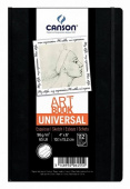 Блокнот для зарисовок Universal 96г/кв.м 10.2*15.2см 112л твердая обложка застежка-резинка черный Блокнот для зарисовок Universal 96г/кв.м 10.2*15.2см 112л твердая обложка застежка-резинка черный