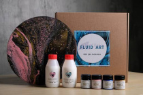 Набор FluidArt для создания картины из жидкого акрила "ArtResin Club" 10 предметов,№2 МЛЕЧНЫЙ ПУТЬ Набор FluidArt для создания картины из жидкого акрила "ArtResin Club" 10 предметов,№2 МЛЕЧНЫЙ ПУТЬ
