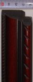 Багет пластиковый (1м. L-2,9м.) D-0-43 (44х22) "Китай"