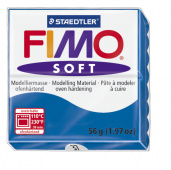Пластика "Fimo soft", брус 56гр. Синий Пластика "Fimo soft", брус 56гр. Синий