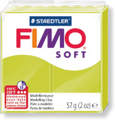 Пластика "Fimo soft", брус 57гр. Зелёный лайм Пластика "Fimo soft", брус 57гр. Зелёный лайм