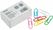 Скрепки 28мм Attache Economy 50шт полимерные, негофрированные, картонная упаковка Скрепки 28мм Attache Economy 50шт полимерные, негофрированные, картонная упаковка