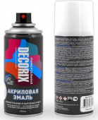 Эмаль аэрозольная универсальная DECORIX 210 мл, матовая, белый Эмаль аэрозольная универсальная DECORIX 210 мл, матовая, белый