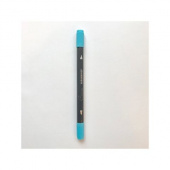 Аквамаркер "Сонет", двусторонний (кисточка и тонкий стержень), Циан Аквамаркер "Сонет", двусторонний (кисточка и тонкий стержень), Циан