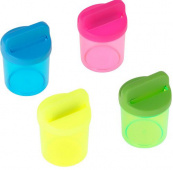 Подставка для скрепок 50х70мм скрепочница магнитная, без скрепок, неоновые цвета, ассорти "Стамм" Подставка для скрепок 50х70мм скрепочница магнитная, без скрепок, неоновые цвета, ассорти "Стамм"