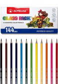 Набор цветных карандашей ACMELIAE CLASS PACK 144 штуки / 12 цветов для большой семьи и школы Набор цветных карандашей ACMELIAE CLASS PACK 144 штуки / 12 цветов для большой семьи и школы