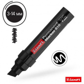 Маркер перманентный промышленный 14мм, Luxor "810" черный, скошенный Маркер перманентный промышленный 14мм, Luxor "810" черный, скошенный