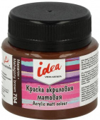 Краска акриловая "VISTA-ARTISTA" idea для декора матовая IMA-50 50 мл 704 Махагон (Mahagony brown)